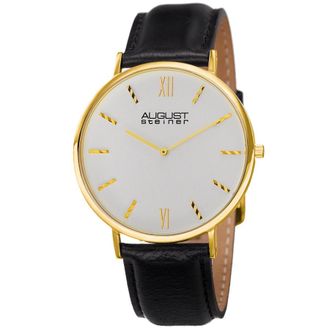 August Steiner Quartz Silver Dial Mens Watch AS8166YG