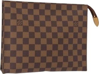 Louis Vuitton Pre-owned Clutches, female, Brown, Size: ONE SIZE Pre-owned Canvas Clutch