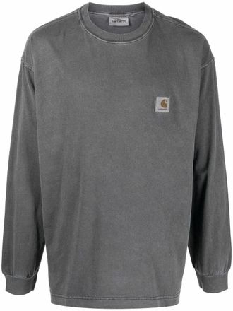 Carhartt Work in Progress crew neck long-sleeved T-shirt - unisex - Cotton - L - Grey