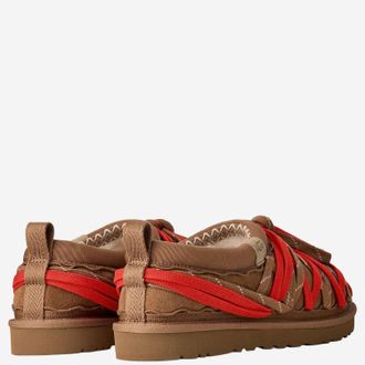 UGG Mens Lace Mules Brown Suede Leather