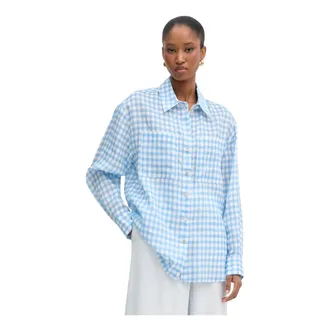 Liu Jo Camicia Vichy - - Blouses & Shirts - Donna - Blu - S
