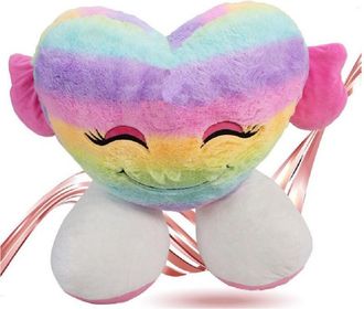 Trade Shop Trade Shop - Peluche Forma Cuore Con Piedi Multicolor Pupazzo 55cm Regalo San Valentino 93079