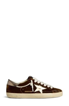 Golden Goose Super-Star Low Top Sneaker in Cognac/Platinum/Gun Metal at Nordstrom, Size 11Us
