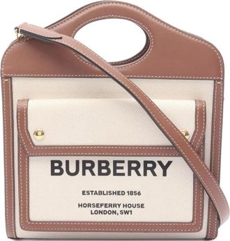 Burberry Borsa tote Horseferry anni 2000 - Toni neutri