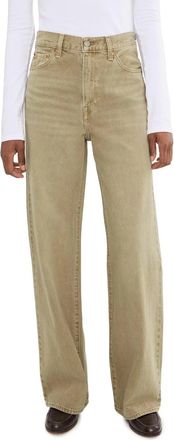 Levi's Premium Ribcage Wide Leg Jeans Women Chipped Winter Twig Denim GBO3799