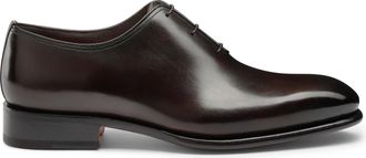 Santoni Antiqued Leather Oxford Shoes