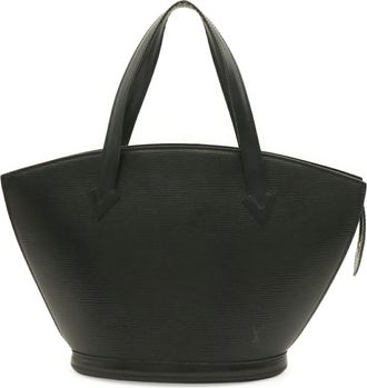 Louis Vuitton Noir Epi Leather Handbag Tote Bag (Pre-Owned)