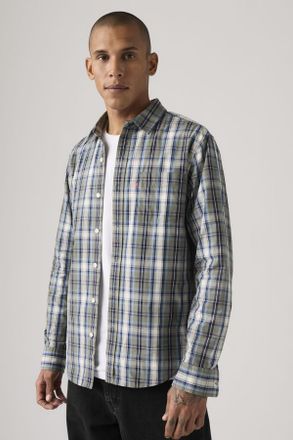 Levi's Sunset Pocket Shirt - Hombre - 2XL - Multicolor / Jenil Plaid Dress Blues Poplin