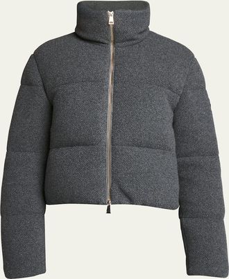 Moncler Breze Cashmere-Blend Puffer Jacket
