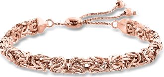 Ross-Simons 18kt Rose Gold Over Sterling Byzantine Bolo Bracelet