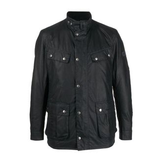 Barbour Jassen, Heren, Blauw, M, Blauwe Jassen met Logopatch