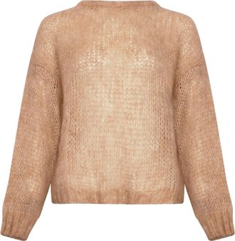 Noella Delta gebreide trui in camel