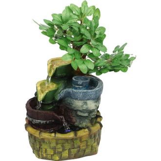 OEM Elegante Fuente De Agua Para El Hogar Con Bomba Humidificadora De Aire, 32 X 19 Cm