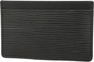 Louis Vuitton Pre-owned Wallets, unisex, Black, Size: ONE SIZE Pre-owned Card Case