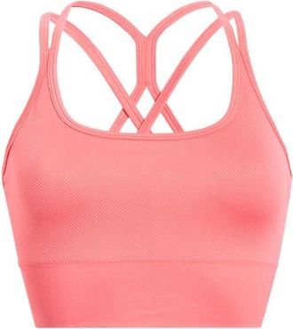 Zella Seamless Strappy Sports Bra in Coral Sharon at Nordstrom, Size X-Small