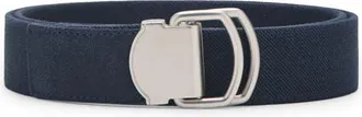 Mango Mixed Media Belt in Navy at Nordstrom, Size Medium