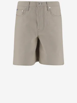 Burberry Beige EKD Denim Shorts