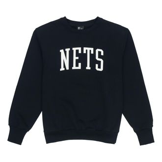 Nike MENS Letter Print Brooklyn Nets Crew-neck Black DD2961-010