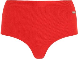 Ferragamo Womens Ribbed Texture High-Waisted Knitted Coulottes In Red