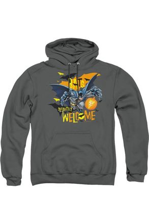 Gildan Batman Bats Welcome Adult Pull Over Hoodie / Hooded Sweatshirt