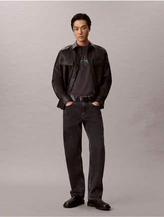 Calvin Klein Jeans Calvin Klein Mens 90s Straight Jeans - Black - 30W x 30L