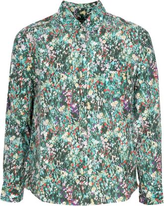Obey Lente tuin lange mouw shirt - Dames - Overhemden - Veelkleurig - M - Katoen - Overhemden