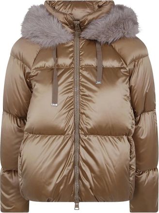 Herno Chaqueta con capucha - Jackets - Mujer - Beige - XS