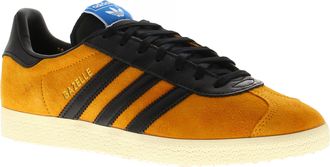 adidas Originals ADIDAS Originals Mens Trainers Gazelle Leather Lace Up yellow black - Size UK 4.5