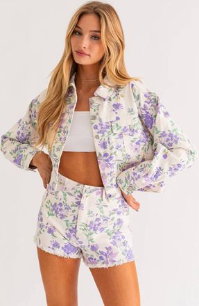 Le Lis Blanc Deux Lilac Kisses Two Piece Set In Multi