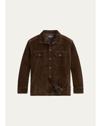 Polo Ralph Lauren Mens Classic Fit Corduroy Utility Shirt