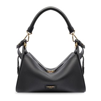 Lancel Louison Hobo Zip M - Dames - Schoudertassen - Zwart - ONE Size - Leer - Tassen
