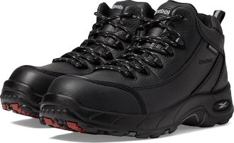 Reebok Tiahawk Mens Work Boots Black : 7.5 D - Medium, Leather