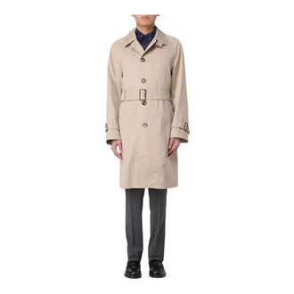 Burberry Klassieke Trenchcoat Stijl - Heren - Trenchcoats - Beige - M - Katoen - Jassen