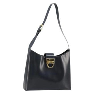 Ferragamo Pre-owned Shoulder Bags, female, Blue, Size: ONE SIZE Pre-owned Shoulder Bag