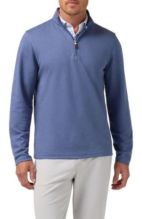 Mizzen+Main KPI Quarter Zip Pullover in Coastal Fjord at Nordstrom, Size Large