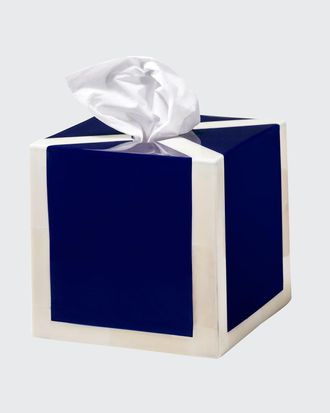LaDorada Ink Blue & Bone Tissue Box