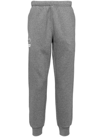 Aape By A Bathing Ape Moonface logo track pants - men - Cotton/Polyester - M - Grey