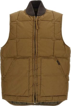 Filson Katoenen Gevoerde Vest - Heren - Bodywarmers - Bruin - S - Katoen - Jassen