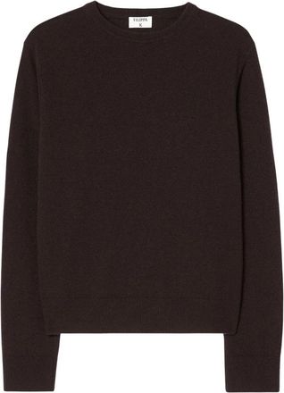 Filippa K Trui met ronde hals - Dames - Ronde hals truien - Bruin - M - Wol - Truien & Vesten