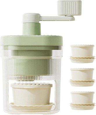 OEM M&aacute;quina Manual Para Hacer Hielo Raspado Con Manivela, M&aacute;quina Para Hacer Conos De Nieve Para Hielo Picado Y Raspado, Postres Y Fiestas (verduras)