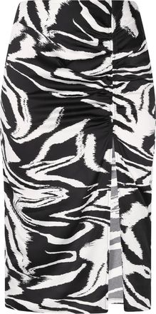 Faina rok Dames zwart en wit