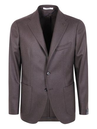 Tagliatore herringbone wool jacket - men - Wool - 50 - Brown