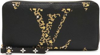 Louis Vuitton Leopard Monogram Noir Monogram Long Wallet (Bi-Fold) (Pre-Owned)