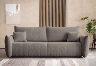 HOME AFFAIRE 3-Sitzer »MAVAS Schlafsofa mit Bettkasten« ca.240/108cm (Liegefläche 212/145 cm), Cord, Chenille, Struktur