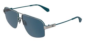 Calvin Klein Jeans CKJ26221S 021 Mens Sunglasses Silver Size 61