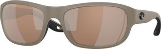 Costa 6S9119 Clipperton Polarized 911911 Mens Sunglasses Brown Size 58
