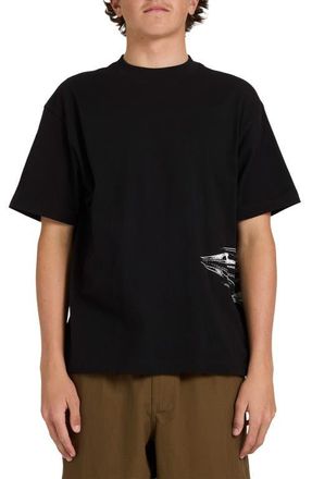 Billabong Chrome Diamond Logo Cotton Graphic T-Shirt in Black at Nordstrom, Size Large