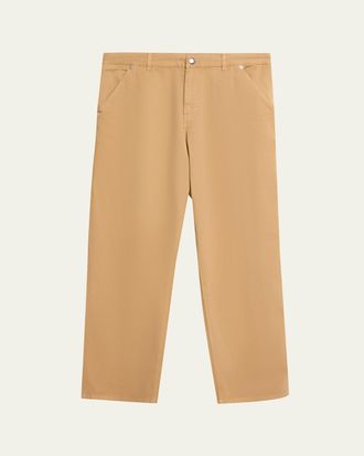 Moncler Mens Cargo Cotton-Blend Gabardine Trousers