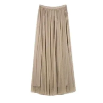 Twinset Rokken, Dames, Beige, S, Polyester, Plissirok