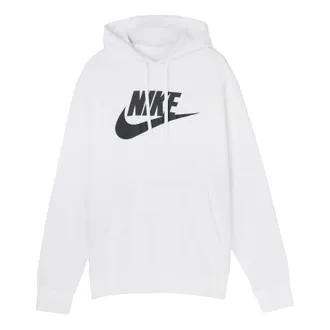 Nike Mens Nike Club Fleece Printing White BV2974-100